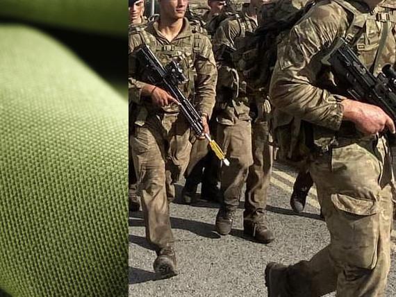 Laser cut cordura fabric for military clothing and protective gear
