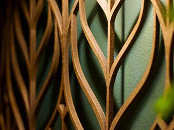 Laser cut MDF for interior design projects