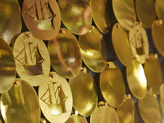 Laser cut fabric for textile designer Zenab Rana