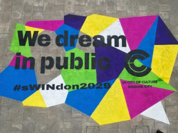 We Dream in Public multi layer stencil