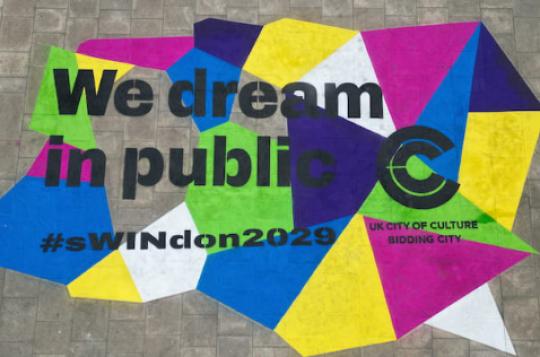 We Dream in Public multi layer stencil