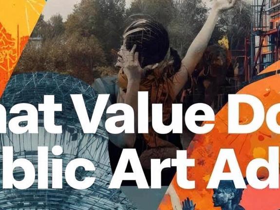 Composite image of high impact public wall murals