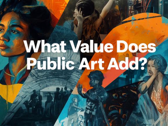 Composite image of high impact public wall murals