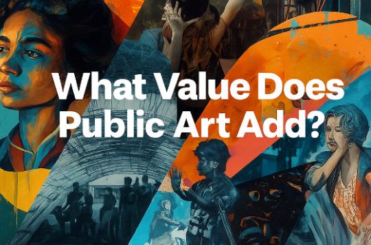 Composite image of high impact public wall murals