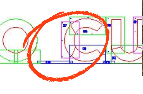 Spacers shown on the artwork design file