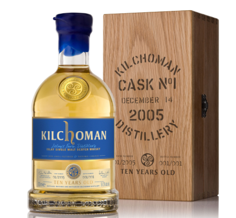 Inchdairnie distillery cask with stencilled logo