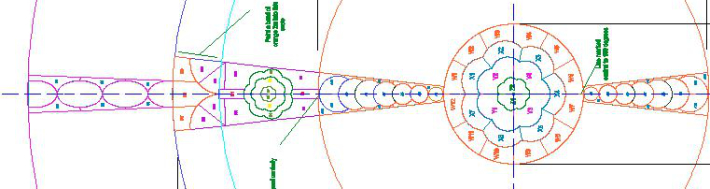 CAD file showing the layout for the stencil templates