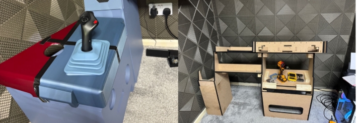 Replica cockpit build in progress