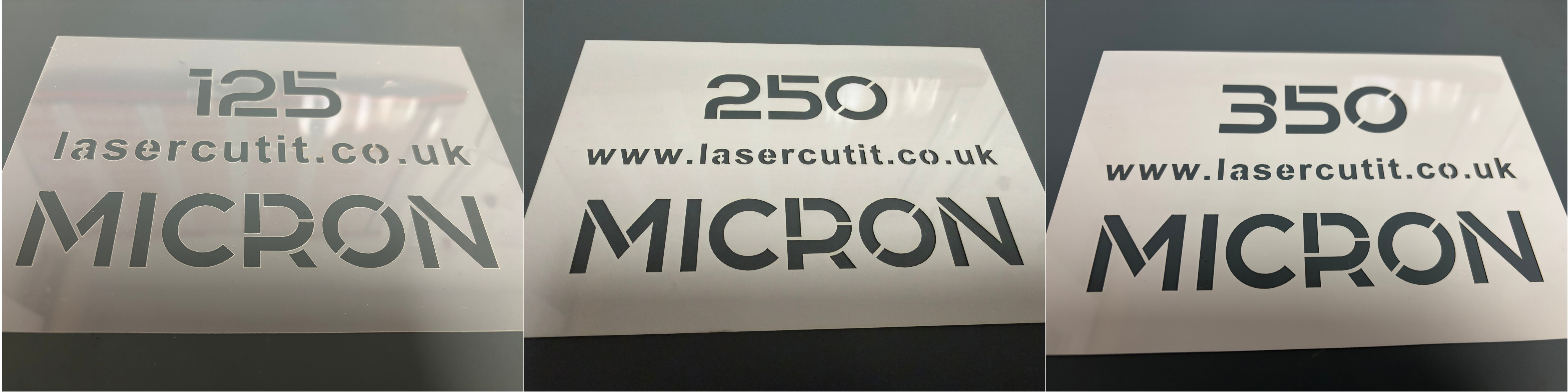 Mylar polyester film in three thicknesses