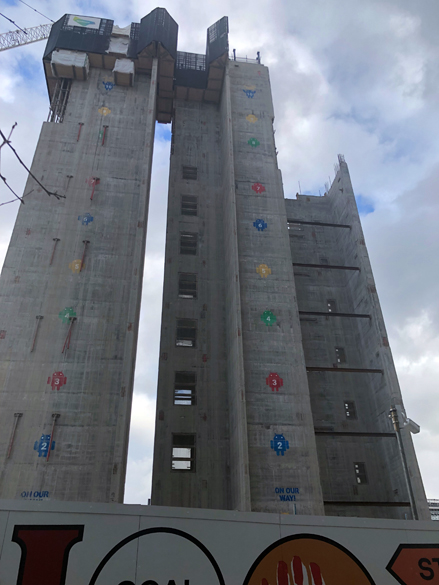 extra large stencil droids for google headquarters